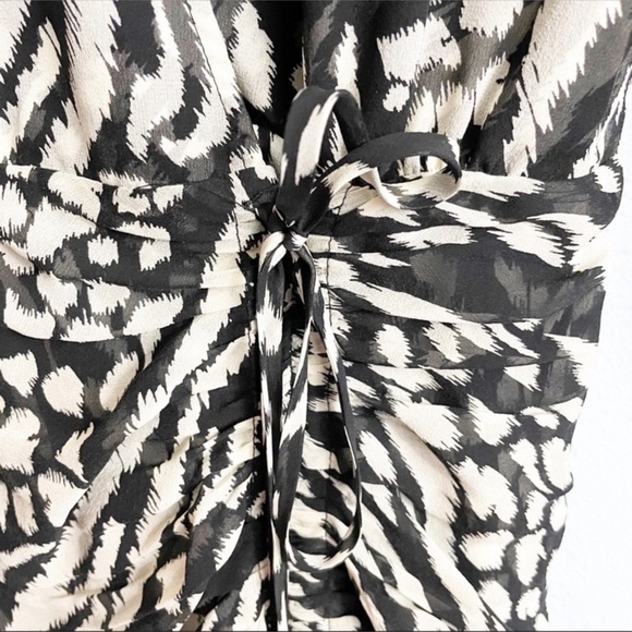 VERONICA BEARD Kiran Ruched Dress Sz 6 - Picture 4 of 4